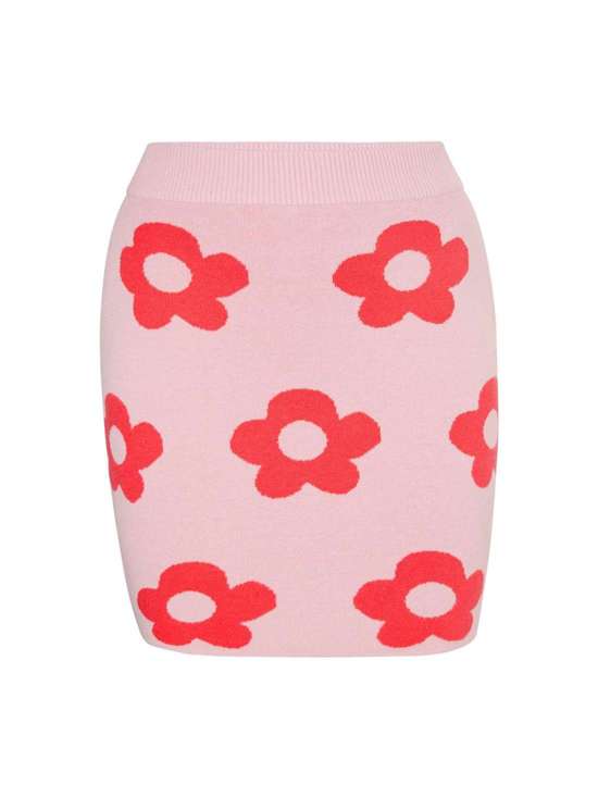 ярко-розовый узорчатый