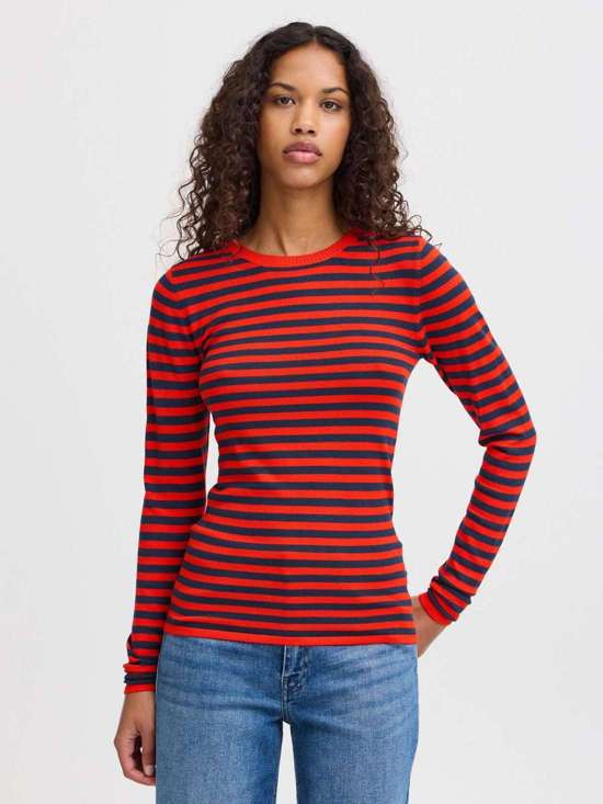 красный в полоску