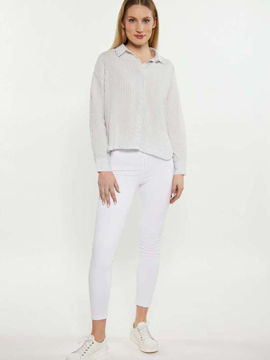 светло-синий полосатый