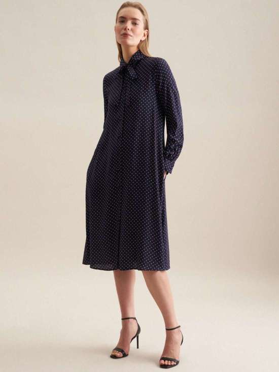 синий в горошек