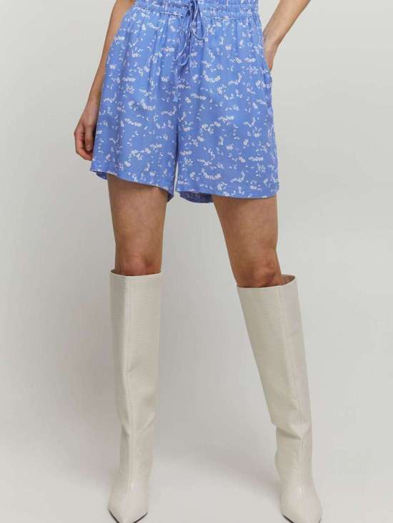 синий узорчатый