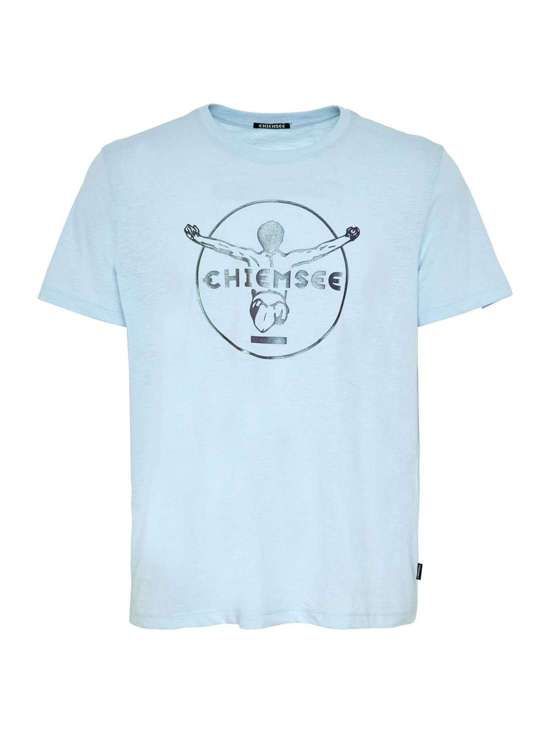 blau hellblau bedruckt