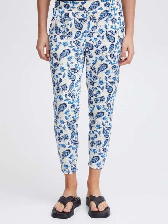 синий узорчатый