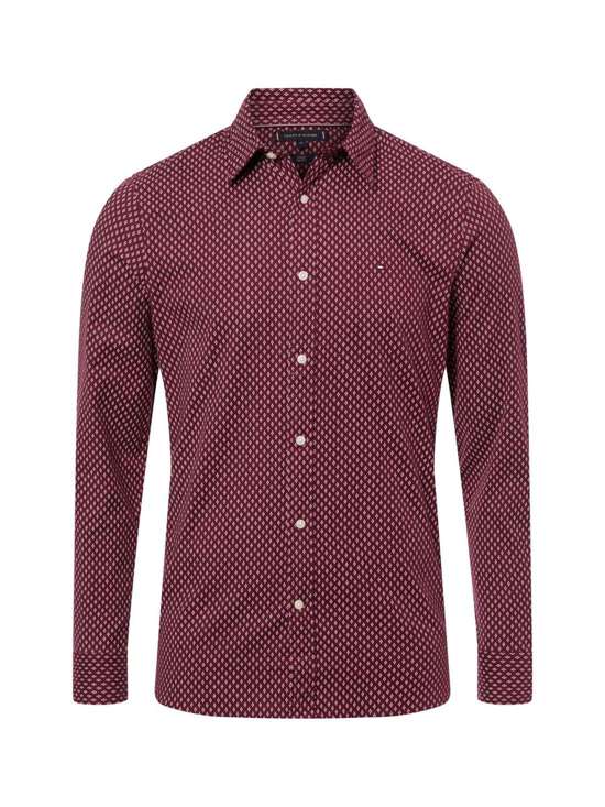 bordeaux beige gemustert