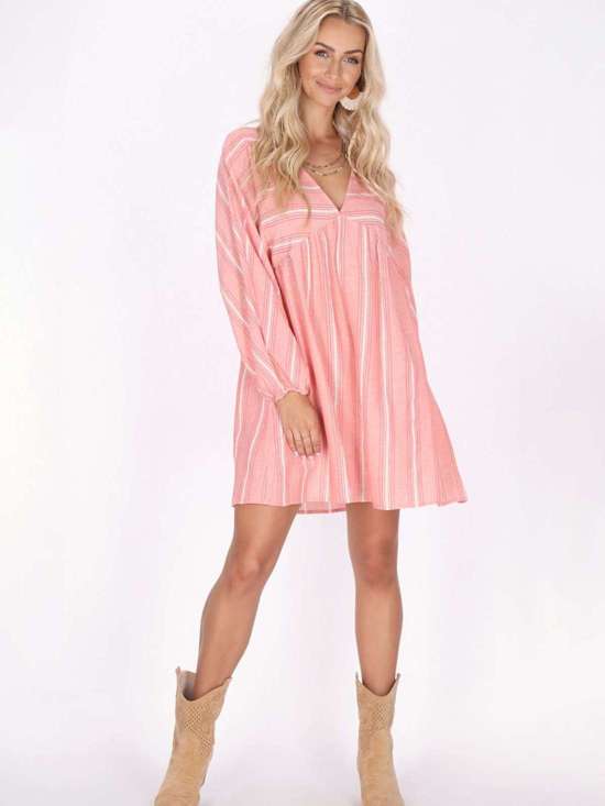 коралловый в полоску