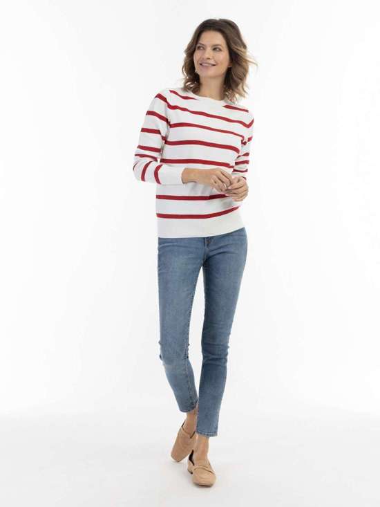 mehrfarbig gestreift