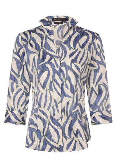 blau limone gemustert
