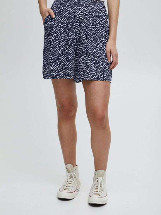 синий узорчатый