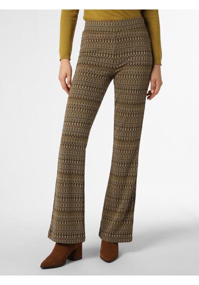 oliv beige gemustert
