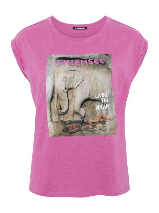 ярко-розовый с рисунком