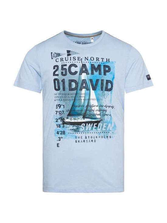 голубой с рисунком