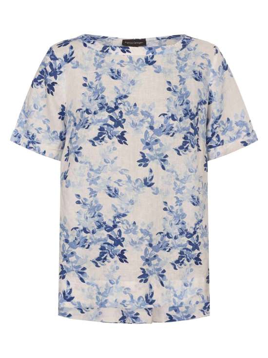 blau weiß gemustert