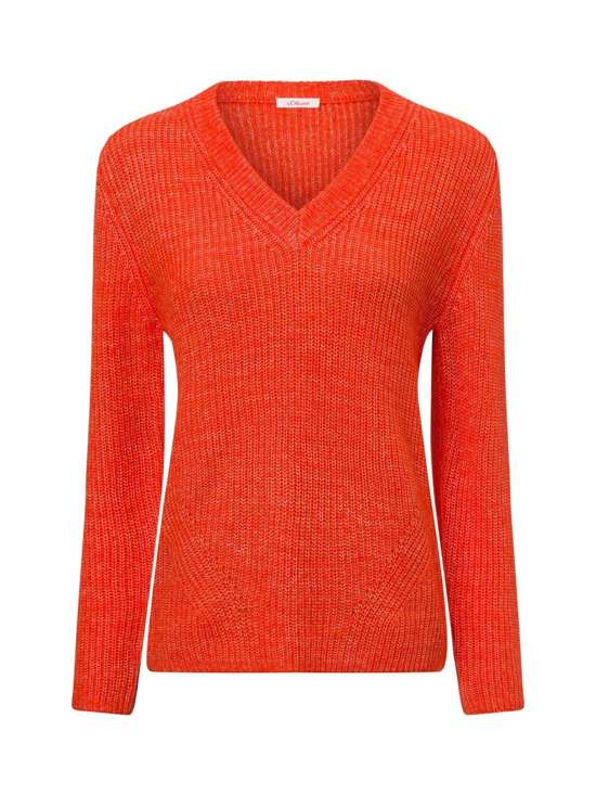 оранжевый мелированный