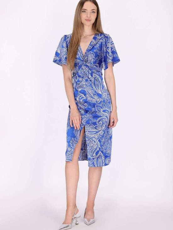 сиреневый узорчатый