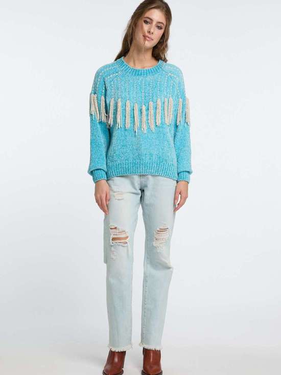 бирюзовый узорчатый