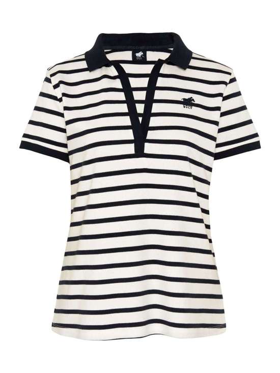 белый в полоску