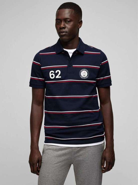 синий полосатый