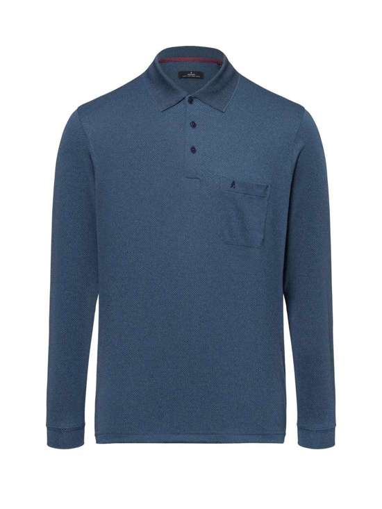 синий морской с рисунком