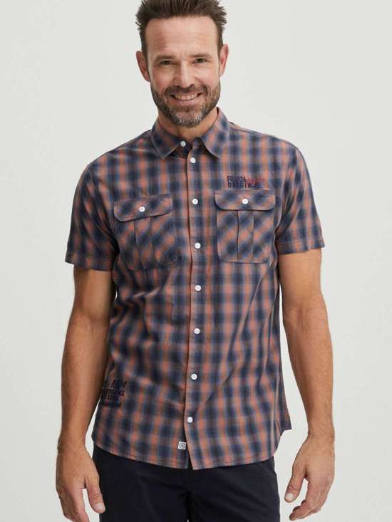 оранжевый в клетку