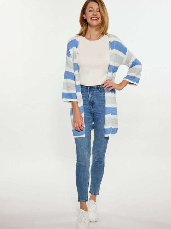 синий полосатый