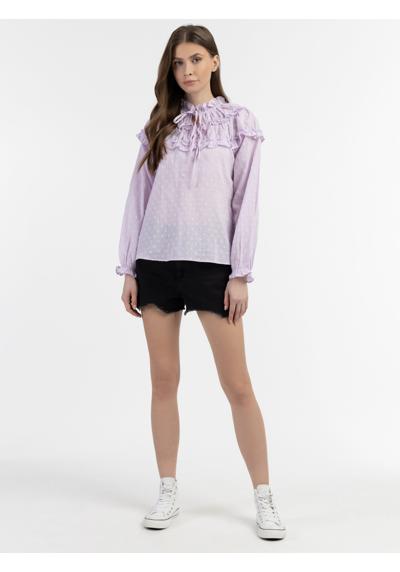 purple gepunktet