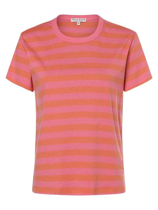 pink orange gestreift