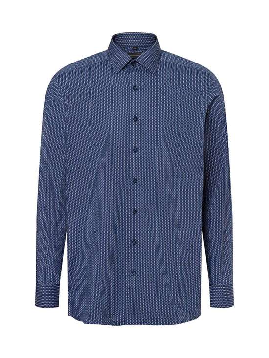 синий узорчатый