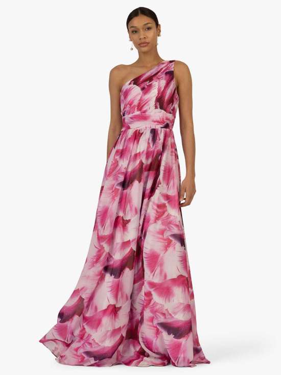 ярко-розовый узорчатый