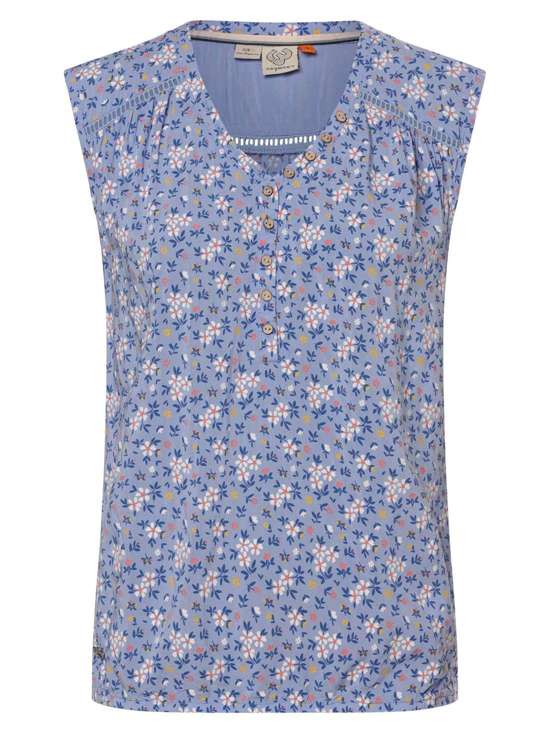 hellblau weiß gemustert