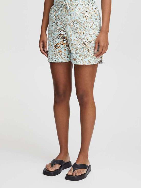 синий узорчатый