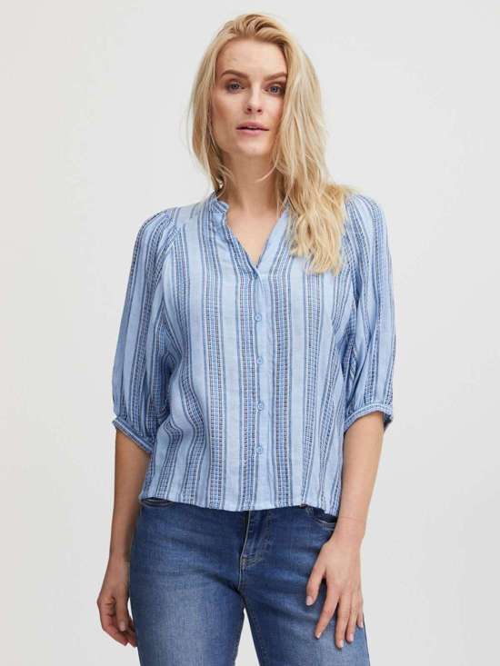 синий полосатый