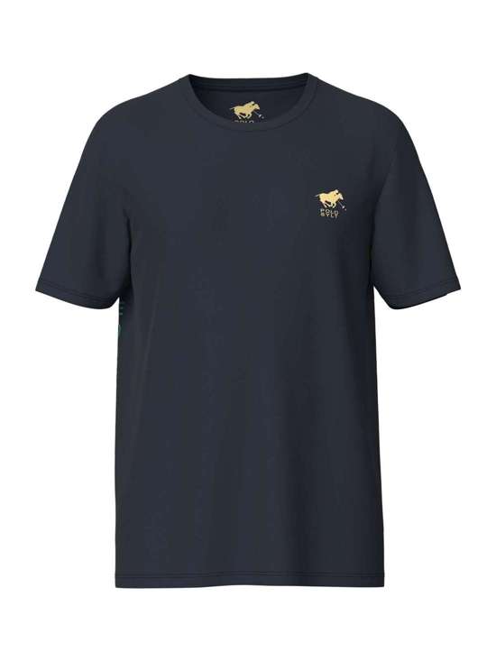 marine blau bedruckt