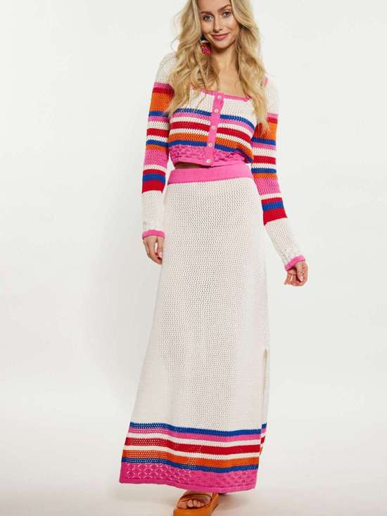 mehrfarbig gestreift