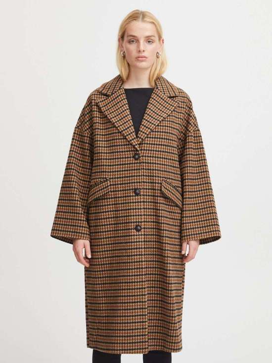 коричневый в рисунком