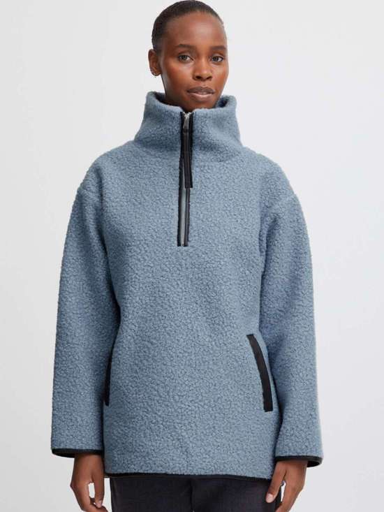 синий узорчатый