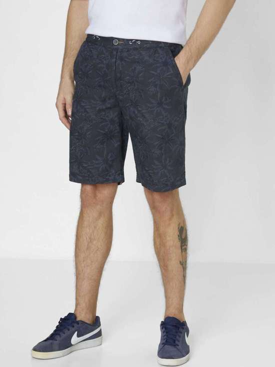 морской синий с рисунком