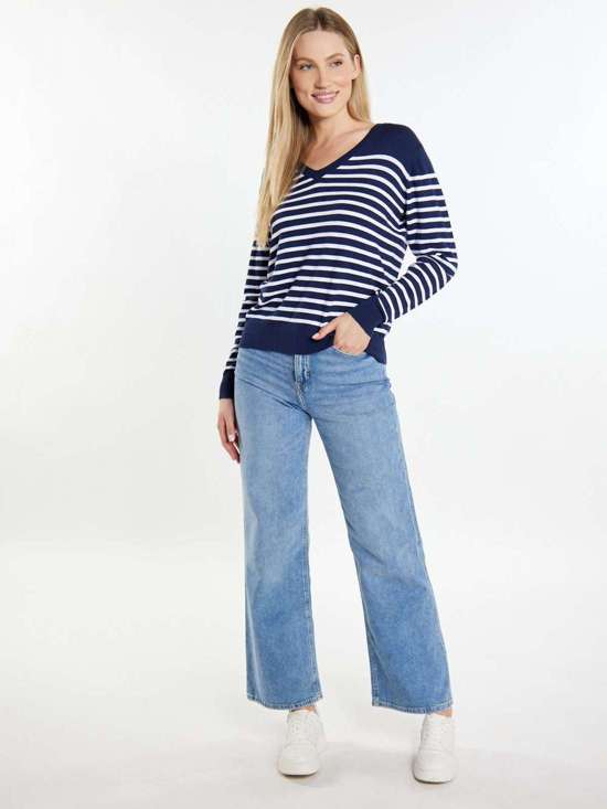 синий в полоску