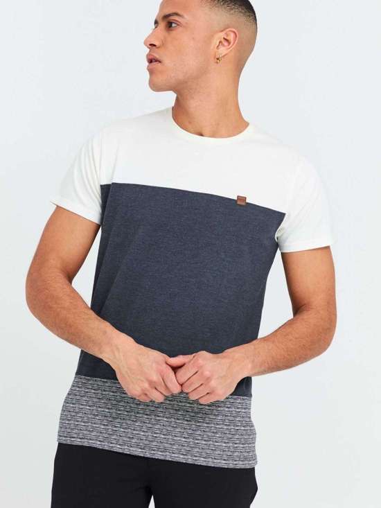 синий морской с рисунком