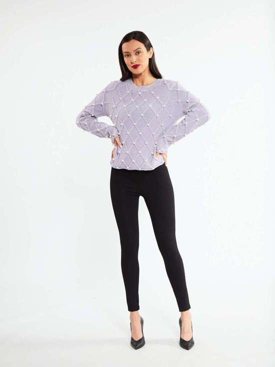 сиреневый узорчатый