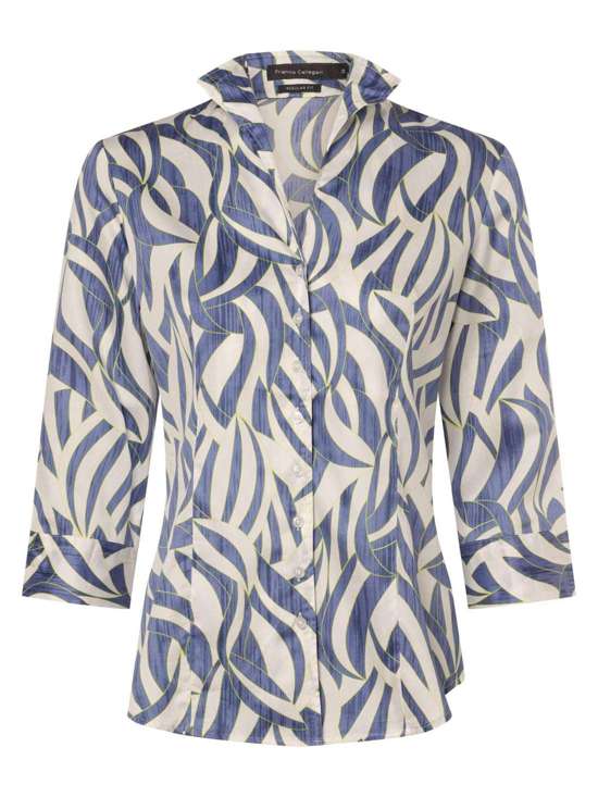 blau limone gemustert