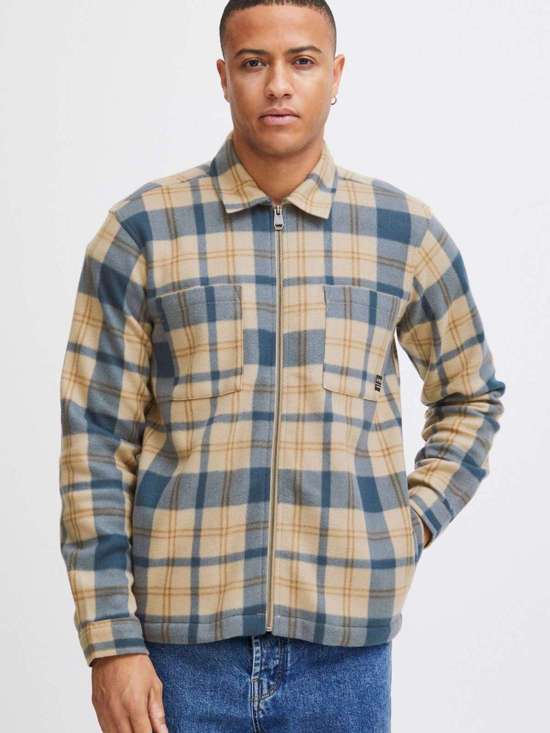 бежевый клетчатый