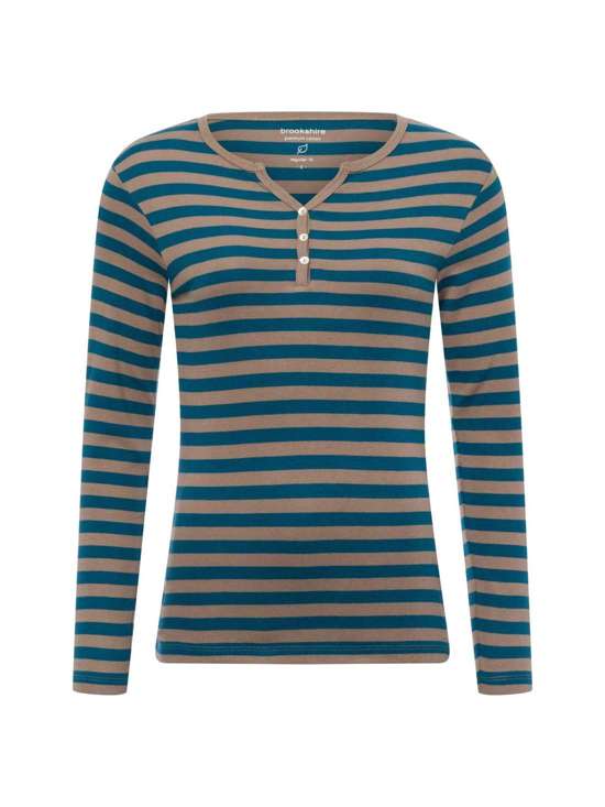 petrol taupe gestreift