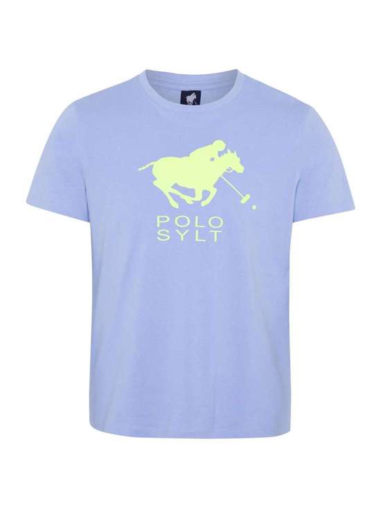 голубой с рисунком