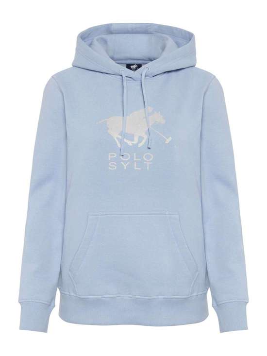 hellblau weiß bedruckt