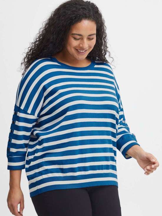 синий узорчатый