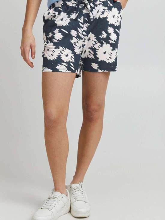 синий узорчатый