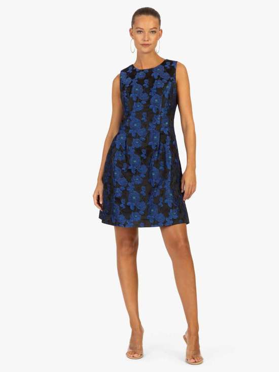 blau schwarz gemustert