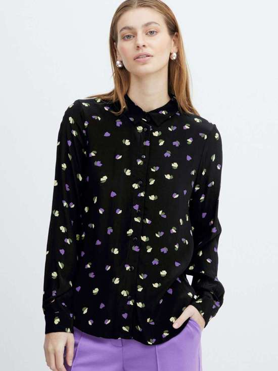 чёрный с рисунком