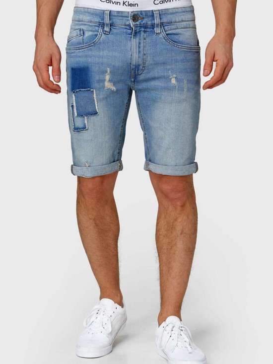 синий выбеленный