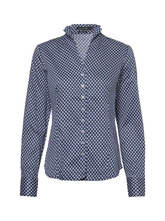 синий морской с рисунком